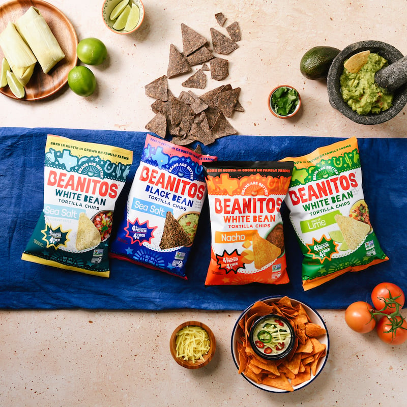 Different Beanitos tortilla chip flavors